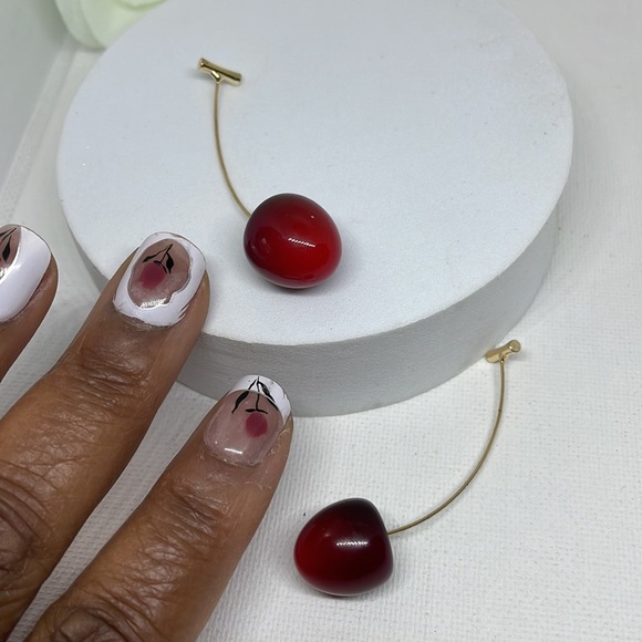 Kate Cherry Drop Earrings - Picture 7 of 9